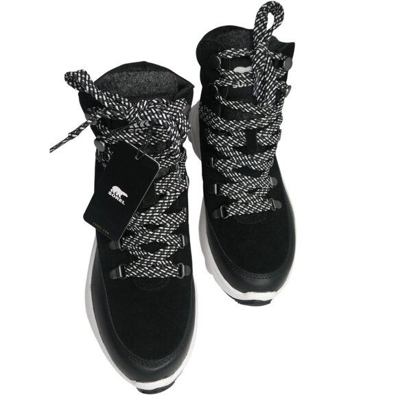 Sorel Women's Kinetic Breakthru Conquest Waterproof Boot Black Size 7 - Picture 1 of 8